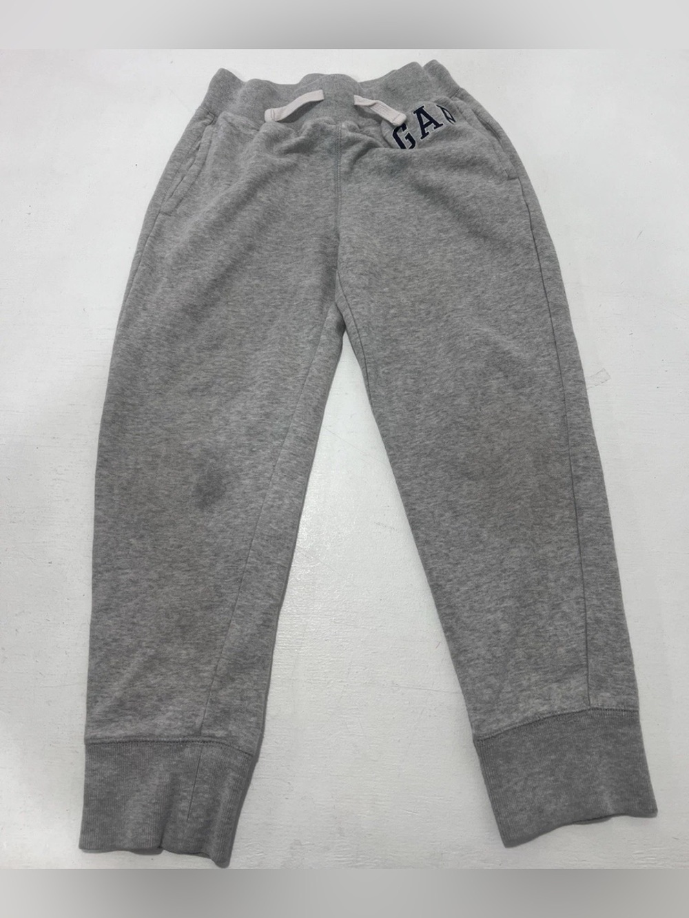 GAP Kids Boys Joggers Fleece Grey Comfort Sweatpants Size M - Picture 2 of 10